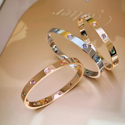 [⭐Shinejoy] 2026 RAINBOW LOVE BRACELET 6.1MM  10 DIAMONDS
