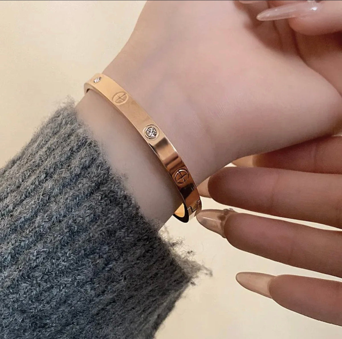 [⭐Shinejoy] 2026 RAINBOW LOVE BRACELET 6.1MM  10 DIAMONDS