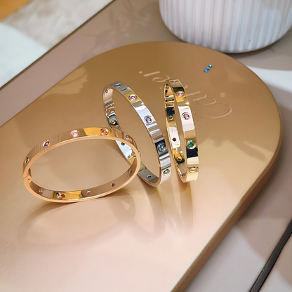 [⭐Shinejoy] 2026 RAINBOW LOVE BRACELET 6.1MM  10 DIAMONDS