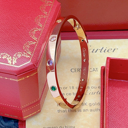[⭐Shinejoy] 2026 RAINBOW LOVE BRACELET 6.1MM  10 DIAMONDS