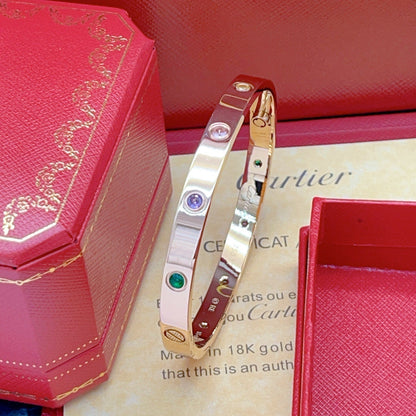 [⭐Shinejoy] 2026 RAINBOW LOVE BRACELET 6.1MM  10 DIAMONDS