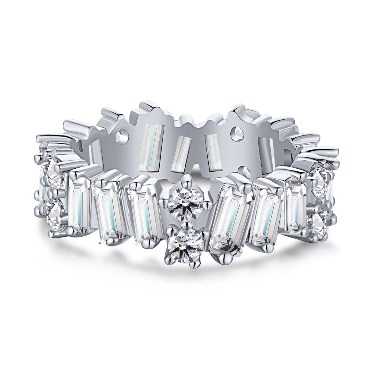 [Shinejoy Jewelry]Delicate Multi Shape Tennis Ring
