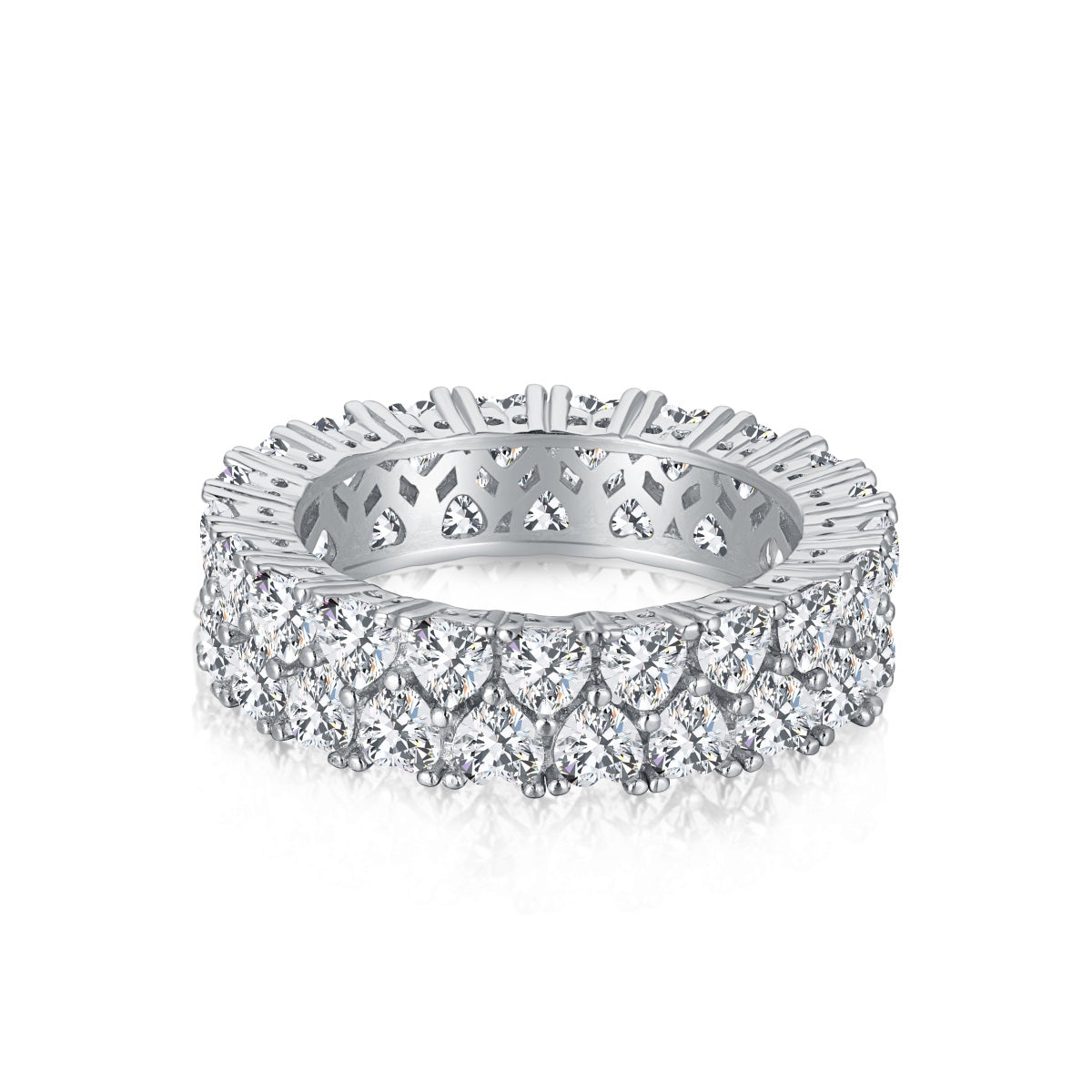 [Shinejoy Jewelry]Sparkling Full Heart Ring