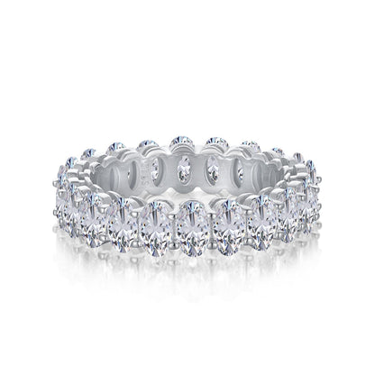 [Shinejoy Jewelry]Ornate Oval Cut Tennis Ring