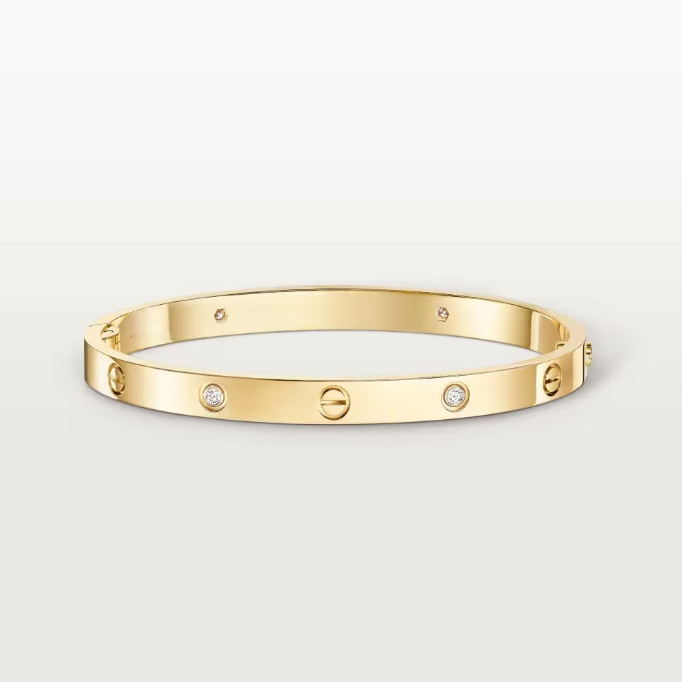 [⭐Shinejoy]LOVE BRACELET 4.8MM 4 DIAMONDS