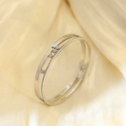 [⭐Shinejoy]Move Romane Diamond Bangle Bracelet