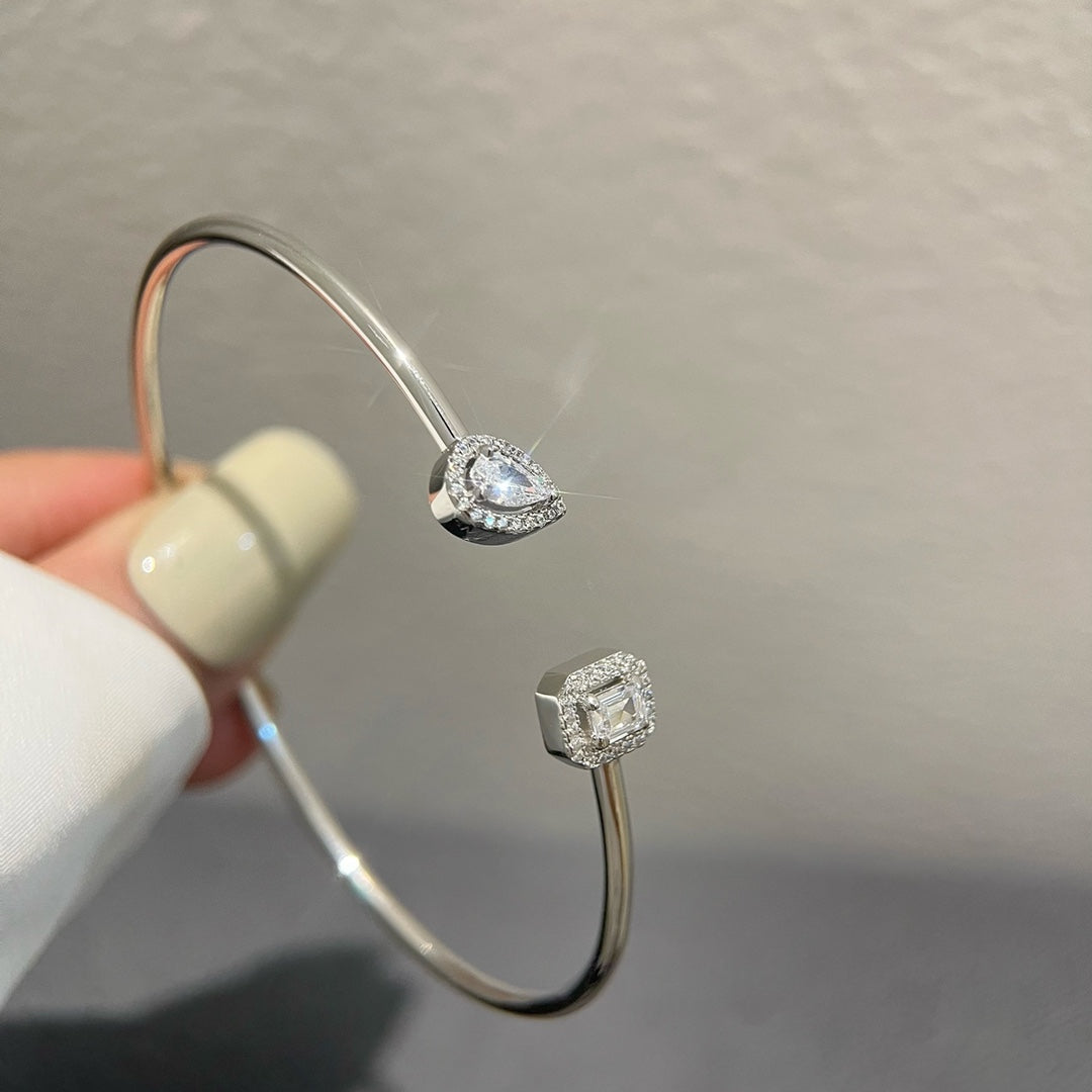 [⭐Shinejoy]JONC FLEX MY TWIN TOI & MOI SILVER DIAMOND BRACELET