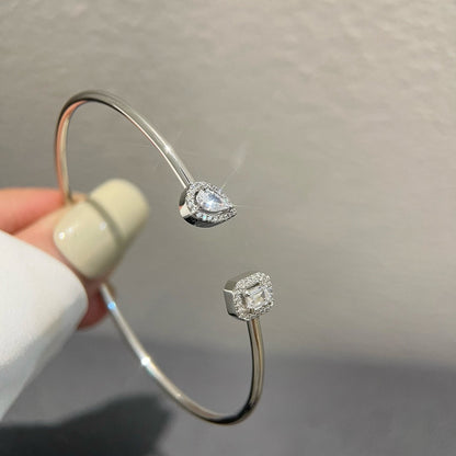 [⭐Shinejoy]JONC FLEX MY TWIN TOI & MOI SILVER DIAMOND BRACELET