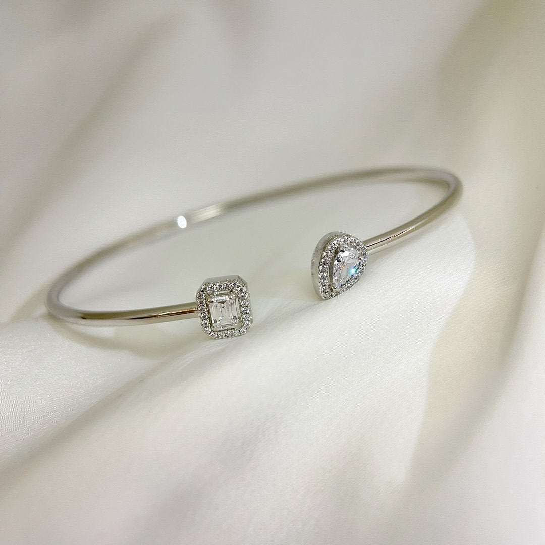 [⭐Shinejoy]JONC FLEX MY TWIN TOI & MOI SILVER DIAMOND BRACELET