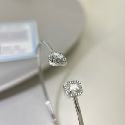 [⭐Shinejoy]JONC FLEX MY TWIN TOI & MOI SILVER DIAMOND BRACELET