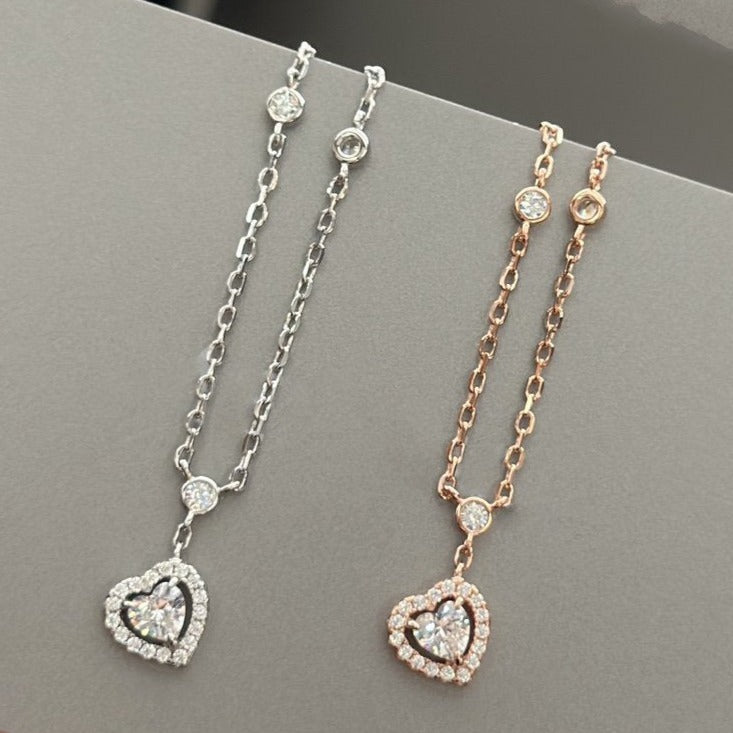 [⭐Shinejoy]JOY HEART DIAMOND NECKLACE