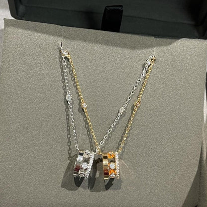 [⭐Shinejoy]CHAIN MOVE ROMANE PEDAND NECKLACE