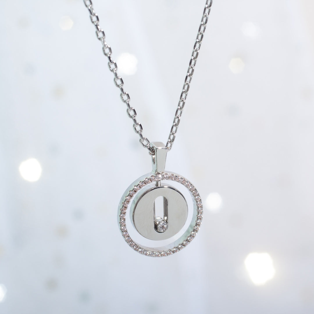 [⭐Shinejoy]Demo MOVE PM NECKLACE SILVER DIAMOND