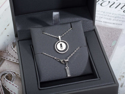 [⭐Shinejoy]Demo MOVE PM NECKLACE SILVER DIAMOND