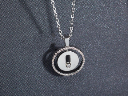 [⭐Shinejoy]Demo MOVE PM NECKLACE SILVER DIAMOND