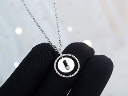 [⭐Shinejoy]Demo MOVE PM NECKLACE SILVER DIAMOND