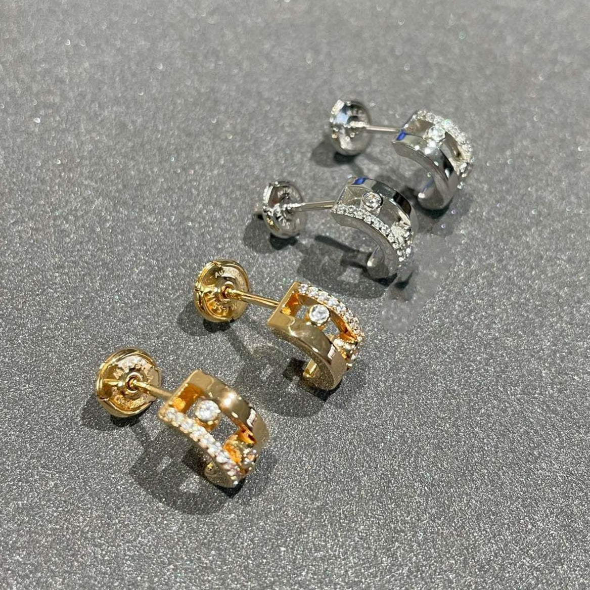 [⭐Shinejoy]MOVE ROMANE EARRINGS DIAMOND
