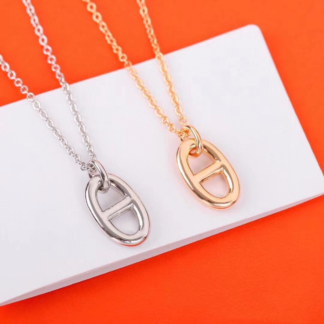 [Shinejoy]HM PIG NOSE NECKLACE