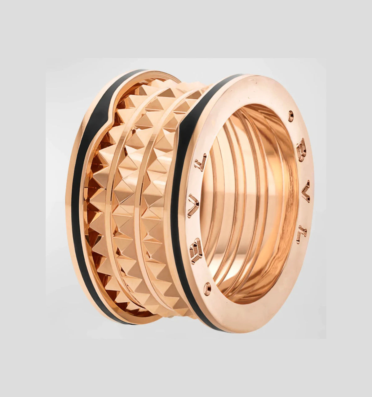 [⭐Shinejoy]ZERO 1 ROCK BLACK CERAMIC PINK GOLD LARGE MODEL