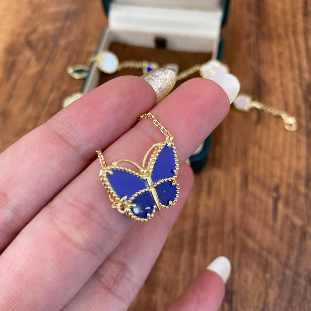 [⭐Shinejoy]  2026 NEW LUCKY BUTTERFLY 1 MOTIFS NECKLACE