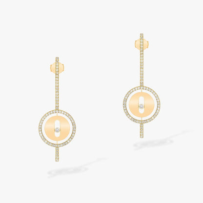 [⭐Shinejoy]Demo MOVE ARROW PINK GOLD DIAMOND EARRINGS