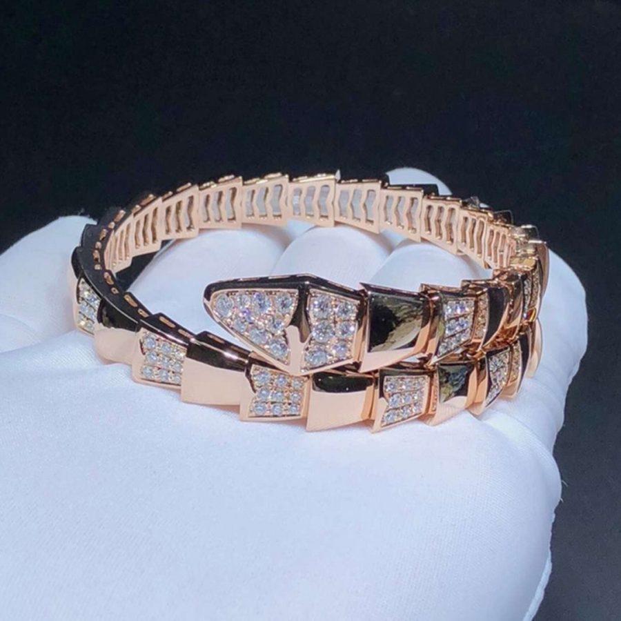 [⭐Shinejoy]SERPENTI BRACELET PINK GOLD DIAMOND