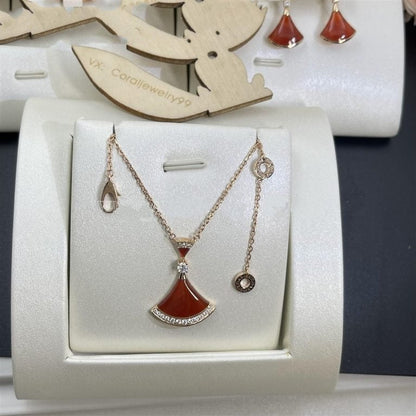 [⭐Shinejoy]DREAM NECKLACE CARNELIAN DIAMOND