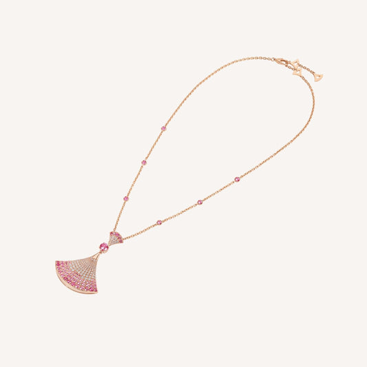 [⭐Shinejoy]DREAM NECKLACK DIAMOND PINK GOLD