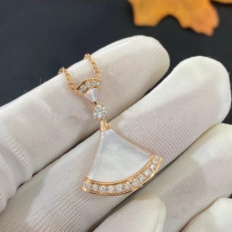 [⭐Shinejoy]DREAM NECKLACE MOP PINK GOLD DIAMOND
