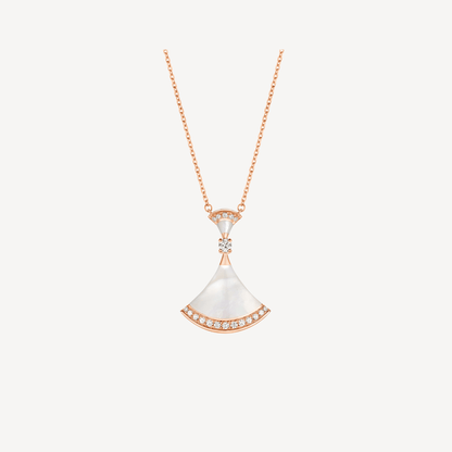 [⭐Shinejoy]DREAM NECKLACE MOP PINK GOLD DIAMOND