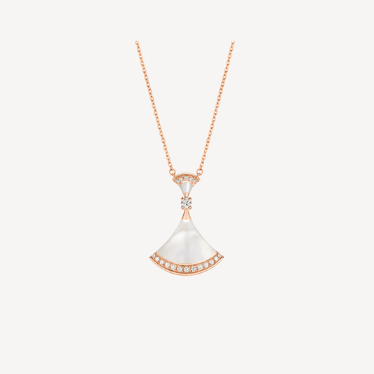 [⭐Shinejoy]DREAM NECKLACE MOP PINK GOLD DIAMOND
