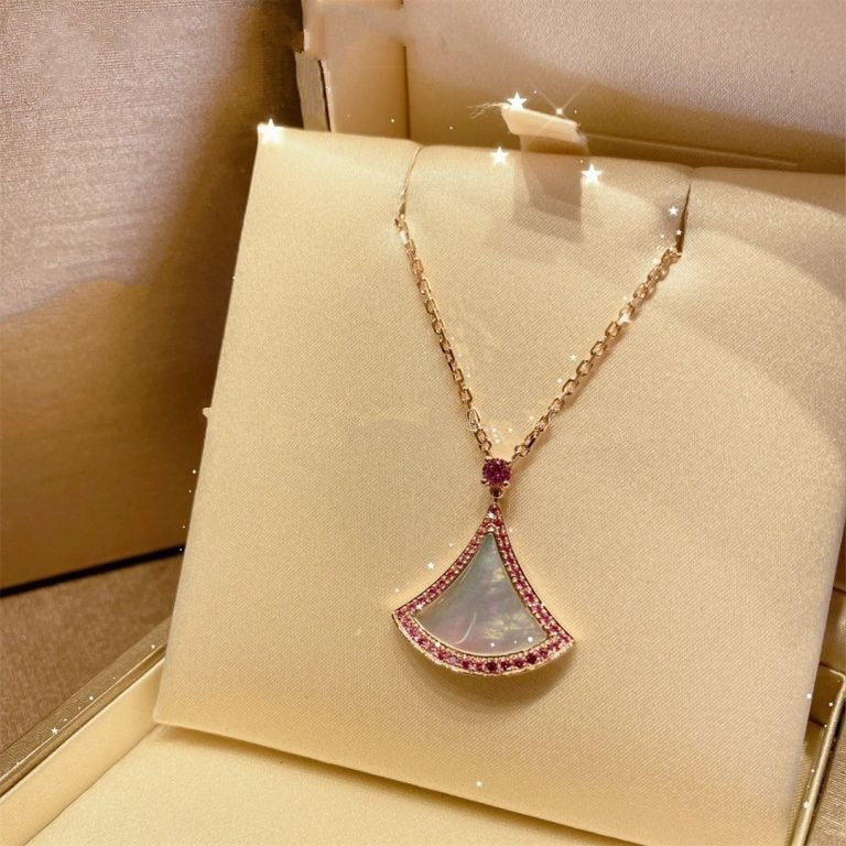 [⭐Shinejoy]DREAM NECKLACE MOP DIAMOND PINK