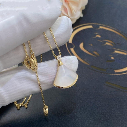 [⭐Shinejoy]DREAM NECKLACE WHITE MOP GOLD 1 DIAMOND