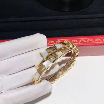 [⭐Shinejoy]SERPENTI BRACELET MOP GOLD