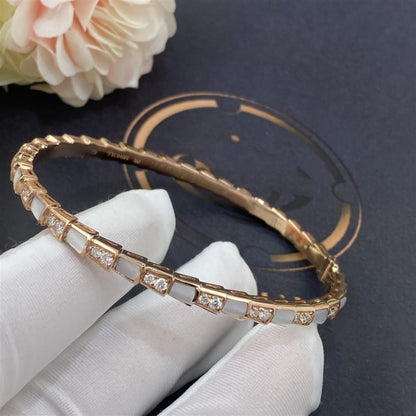 [⭐Shinejoy]SERPENTI BRACELET PINK GOLD MOP DIAMOND