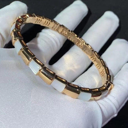 [⭐Shinejoy]SERPENTI BRACELET PINK GOLD MOP
