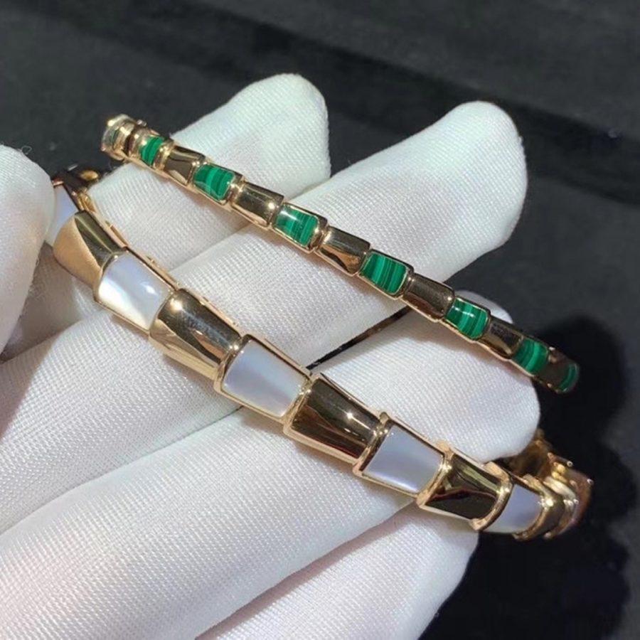 [⭐Shinejoy]SERPENTI BRACELET PINK GOLD MOP