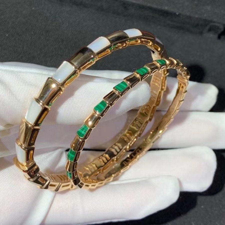 [⭐Shinejoy]SERPENTI BRACELET PINK GOLD MOP