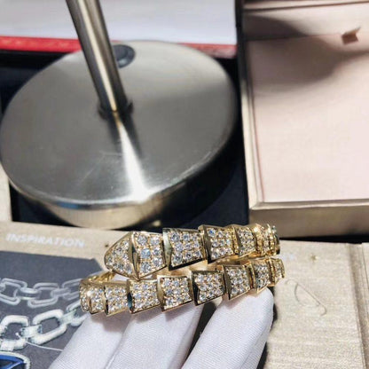 [⭐Shinejoy]SERPENTI BRACELET 8MM GOLD DIAMOND