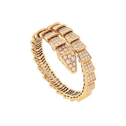 [⭐Shinejoy]SERPENTI BRACELET 8MM GOLD DIAMOND