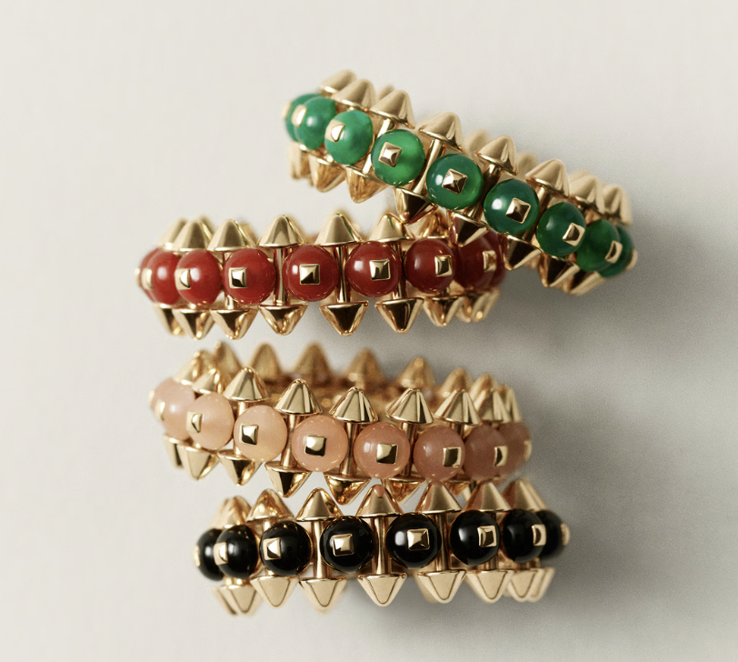 [⭐Shinejoy]CLASH ELEGANT ROSE GOLD RING FEATURING NATURAL AGATE