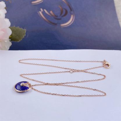 [⭐Shinejoy]AMULETTE ROSE GOLD AGATE NECKLACE