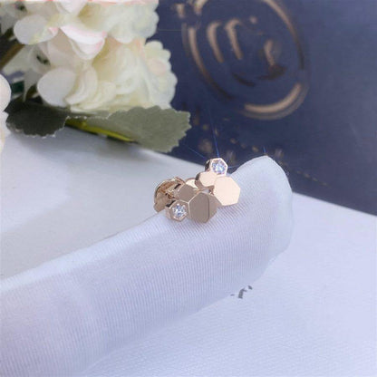 [⭐Shinejoy]BEE LOVE PINK GOLD DIAMOND EARRINGS