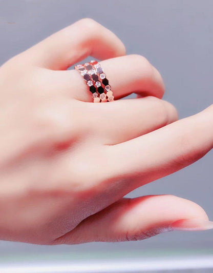 [⭐Shinejoy]BEE LOVE RING PINK GOLD DIAMOND