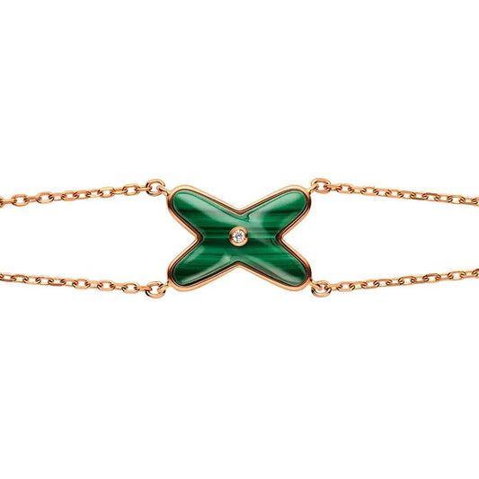 [⭐Shinejoy]JEUX BRACELET MALACHITE PINK GOLD 1 DIAMOND