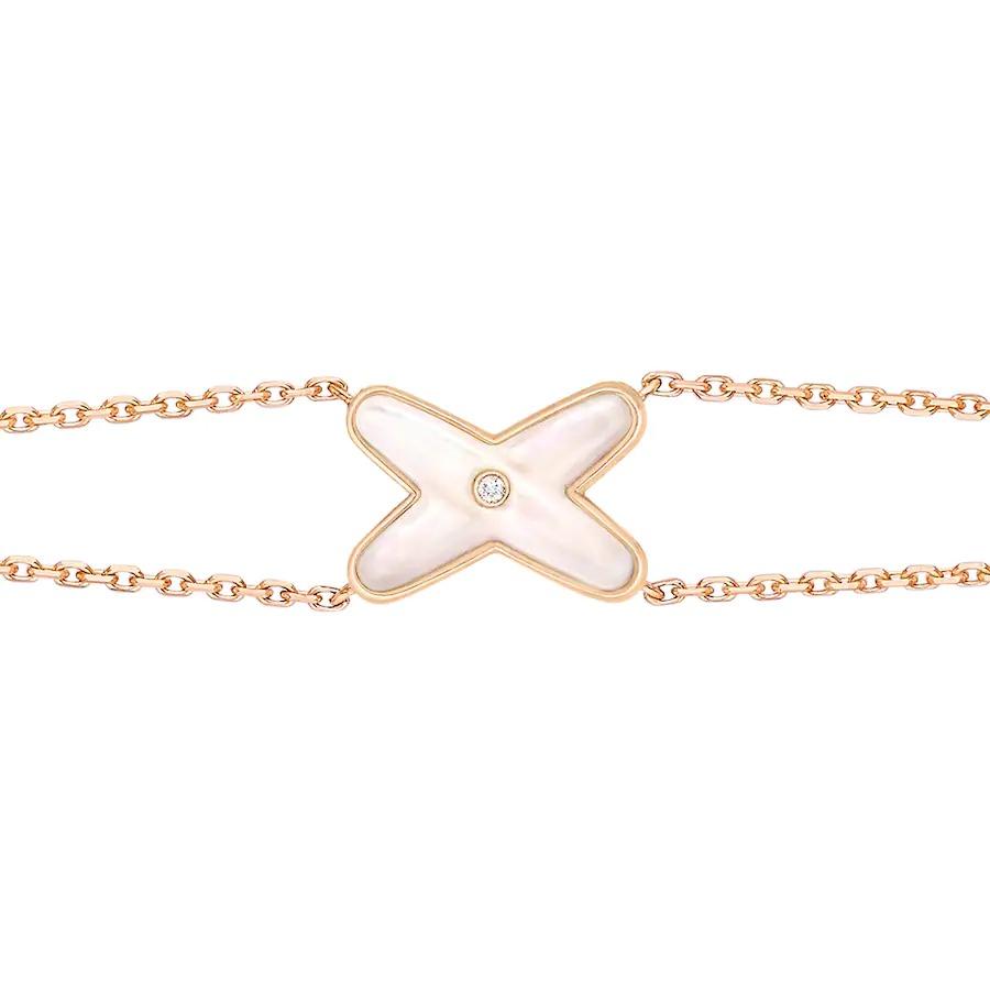 [⭐Shinejoy]JEUX BRACELET WHITE MOP PINK GOLD 1 DIAMOND