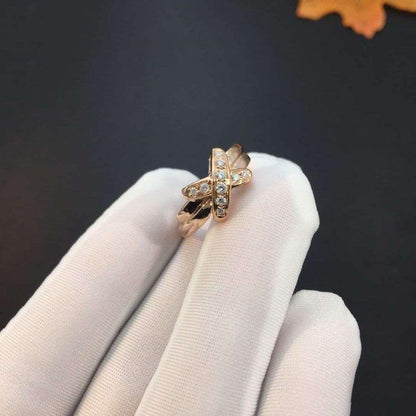 [⭐Shinejoy]JEUX DE PINK GOLD DIAMOND RING