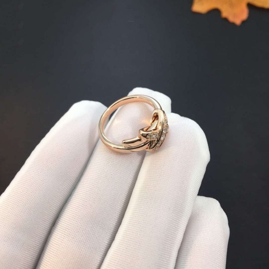 [⭐Shinejoy]JEUX DE PINK GOLD DIAMOND RING