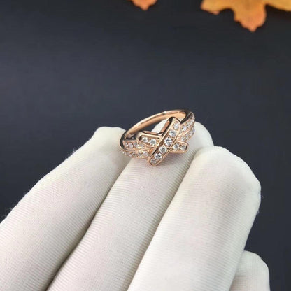 [⭐Shinejoy]JEUX DE RING PINK GOLD DIAMOND