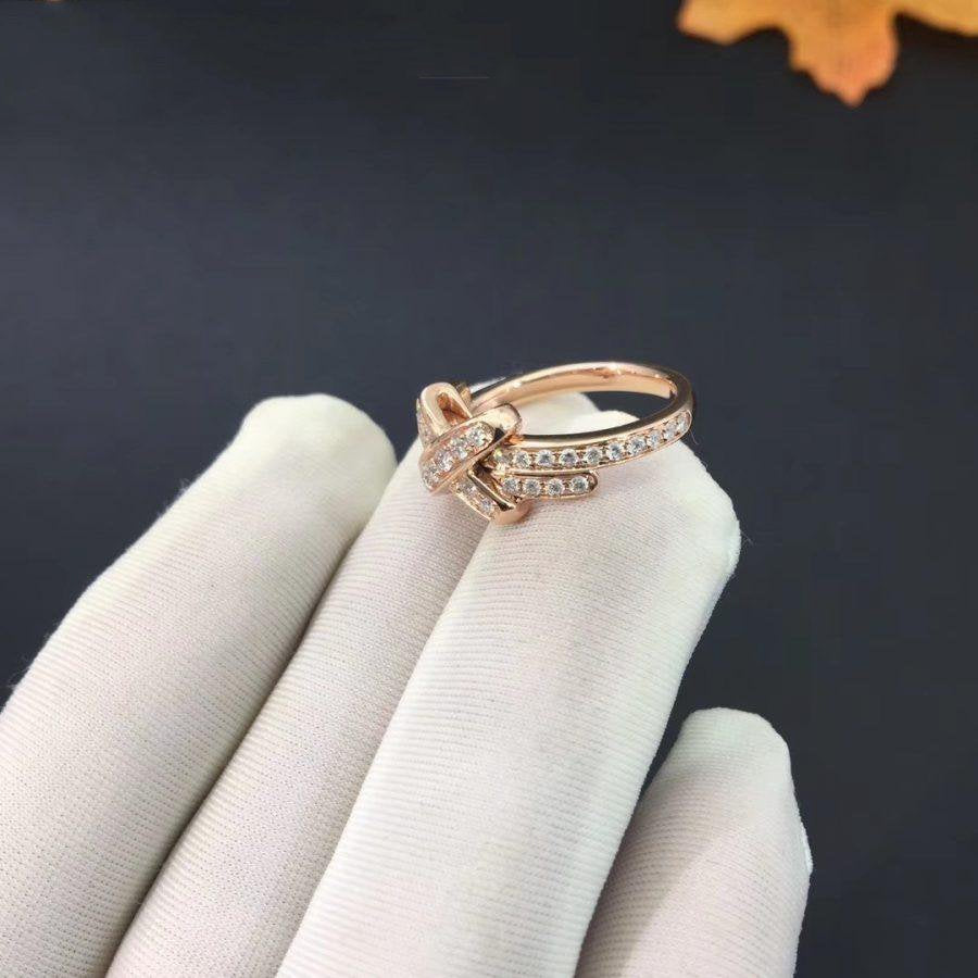 [⭐Shinejoy]JEUX DE RING PINK GOLD DIAMOND
